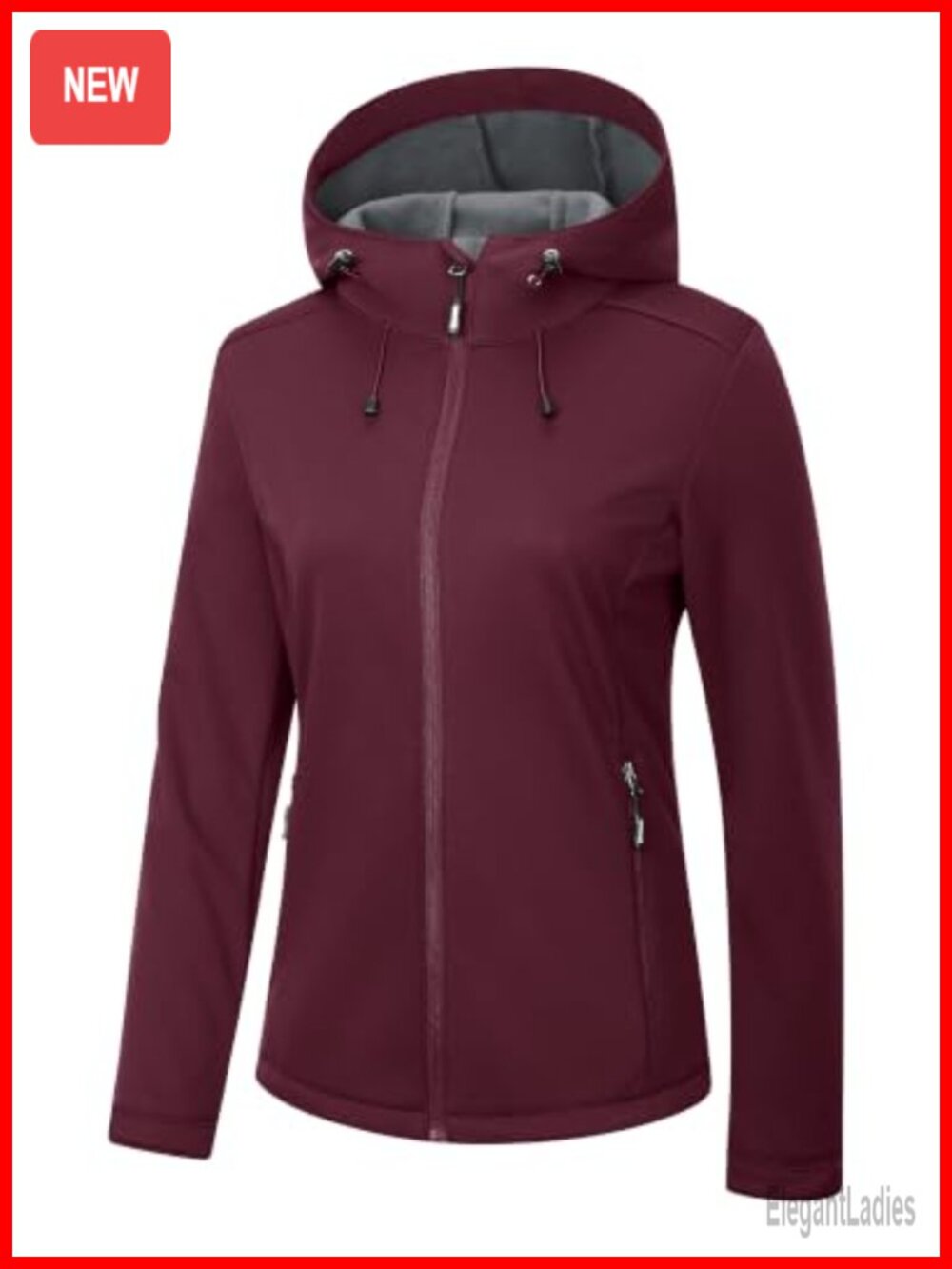 Softshell Jacket Waterproof Fleece Lined Windproof Coat